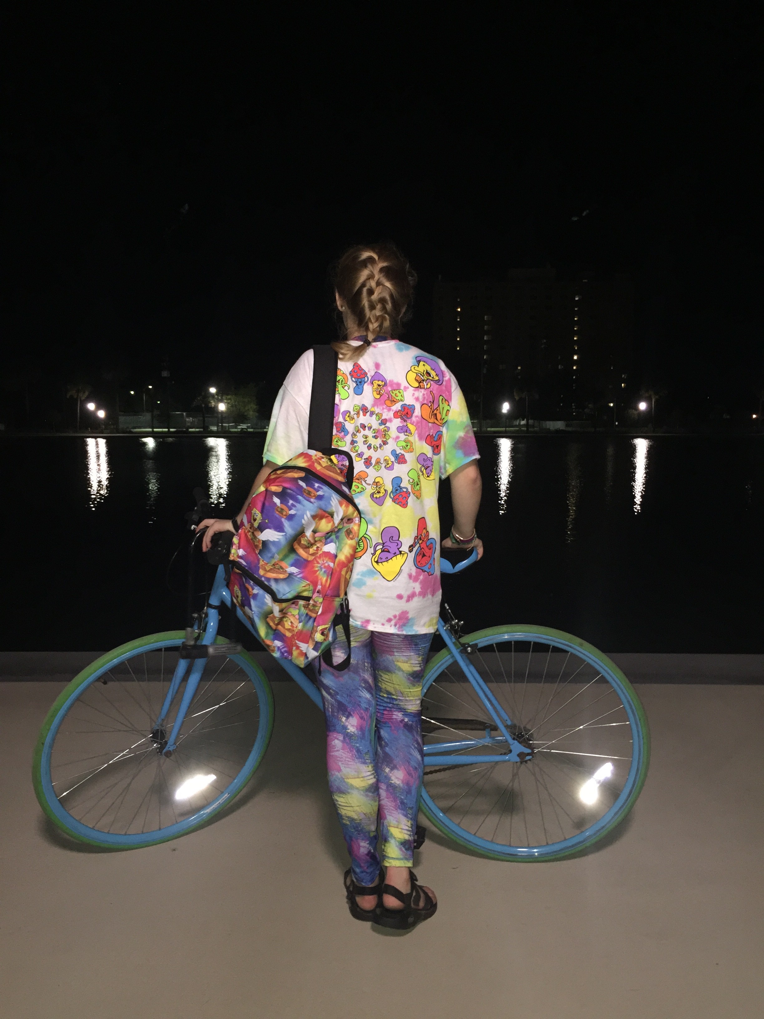 woman with a bike
