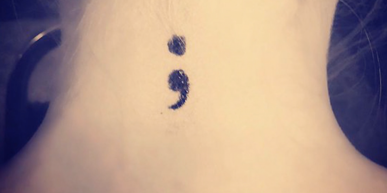 Video The Semicolon Project Suicide Prevention Tattoos The Mighty