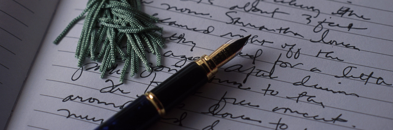 Letter to My Cerebral Palsy Writing a letter.