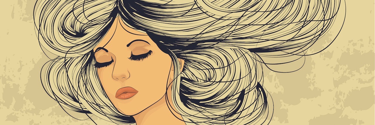 Feeling Stuck in Depression and Anxiety illustration with a woman