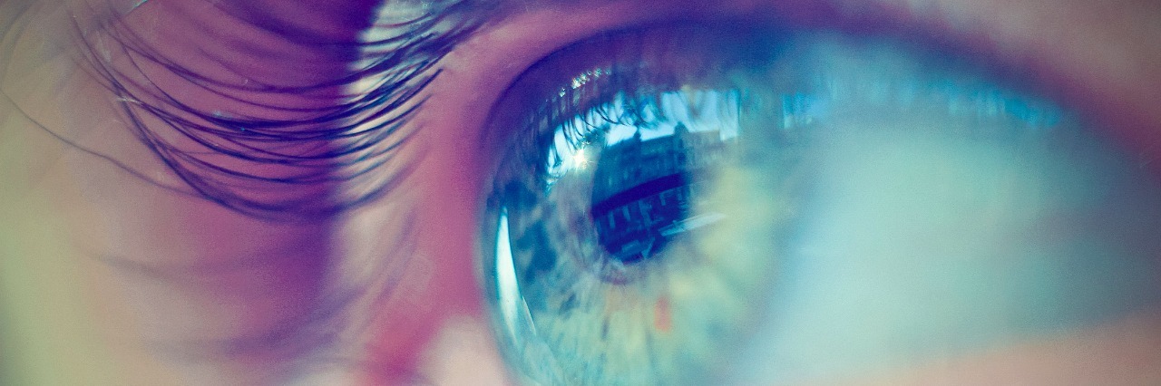 Getting Too Comfortable With Depression and Anxiety close up of an eye