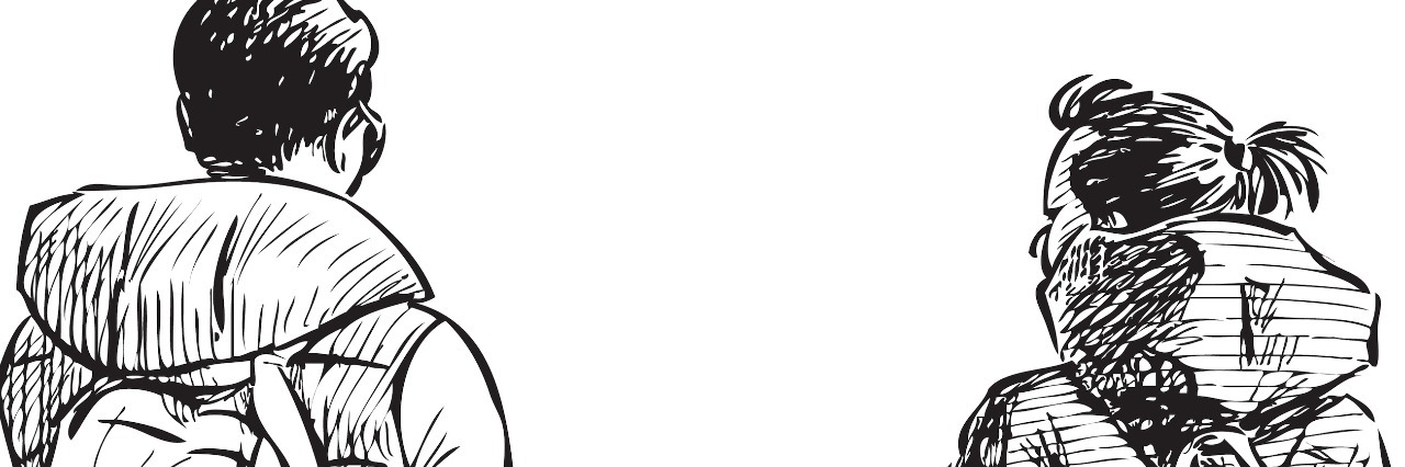 I'm Autistic and Proud to Be Who I Am Illustration of two people walking and talking