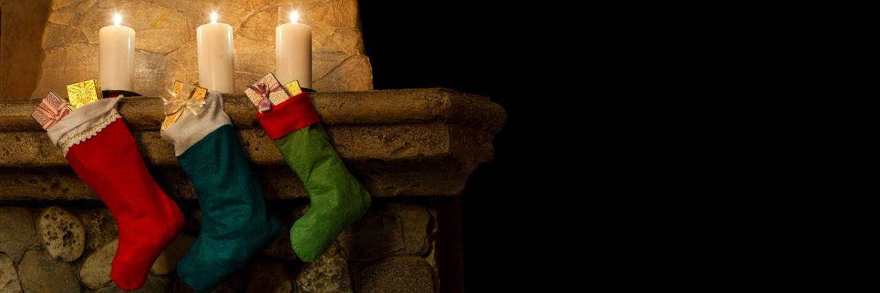 A Grieving Mother's Christmas Poem three christmas stockings hung over the fireplace