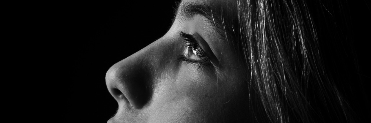 The Gray Area of Accepting My Chronic Illness Monochrome portrait of young beautiful girl