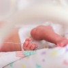Baby in incubator at hospital