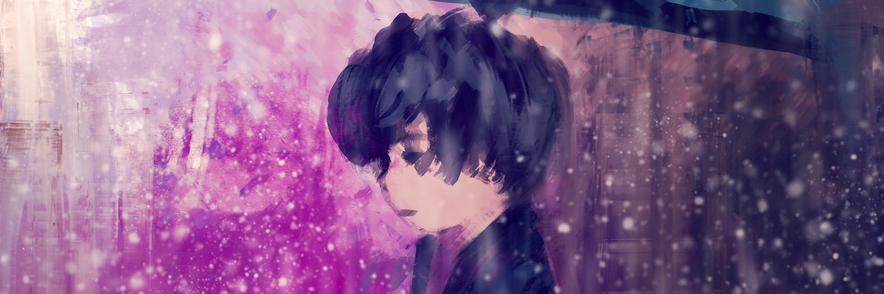 Actions Mean More Than Words When You Have Depression Girl in the rain with umbrella