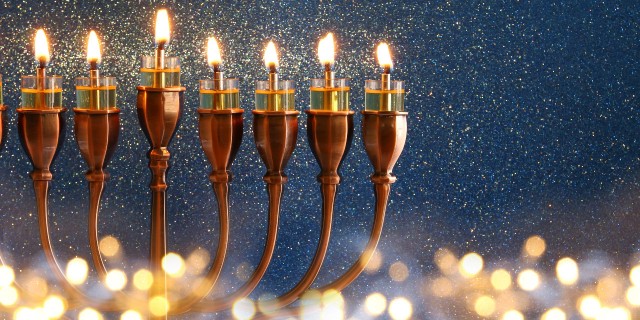 Hanukkah menorah.