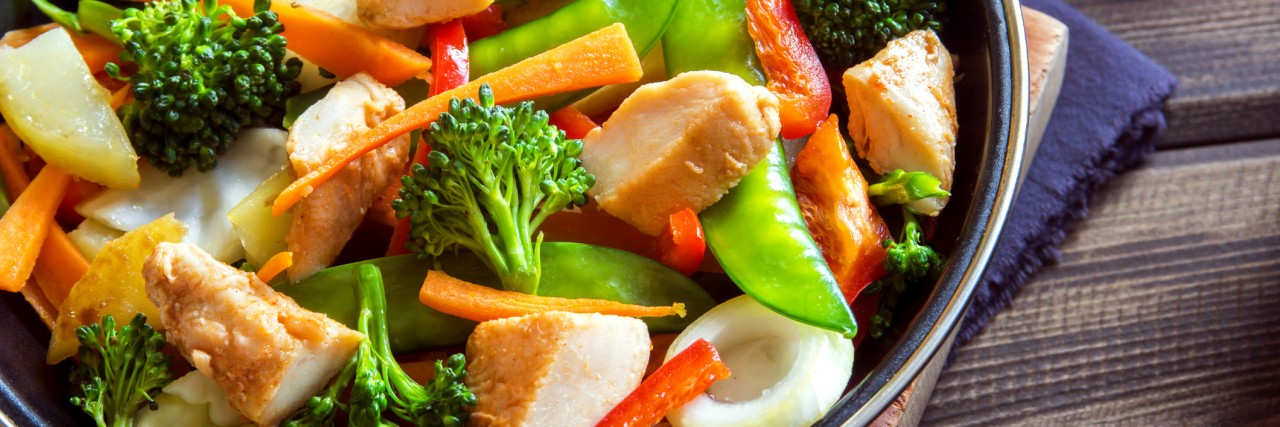 Dealing With Judgment Over 'Picky' Restaurant Orders stir fry with chicken