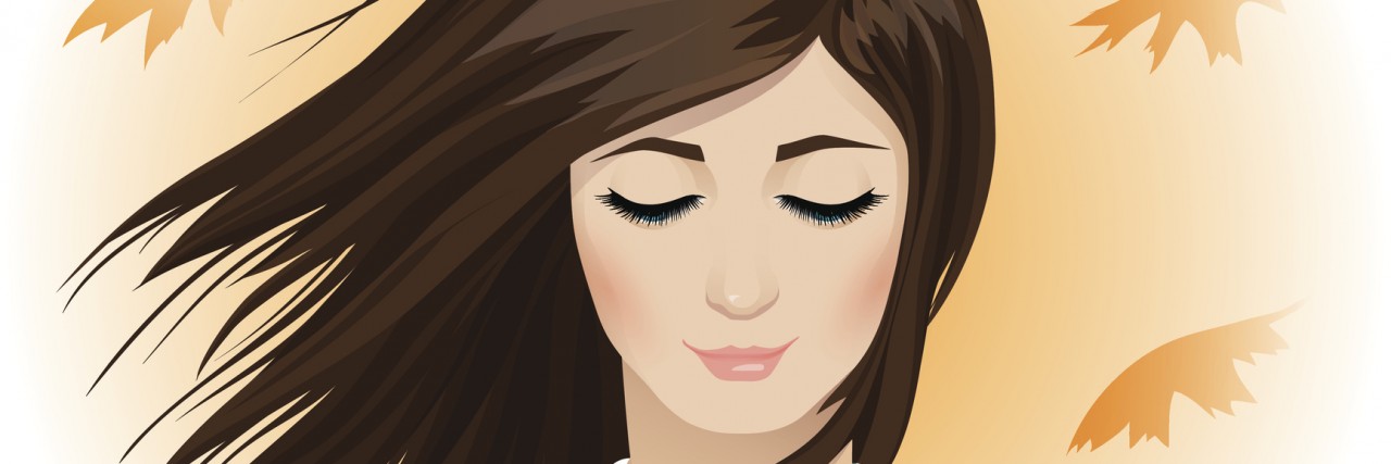 The Unexpected Parts of Social Anxiety Young beautiful girl on a background of falling leaves