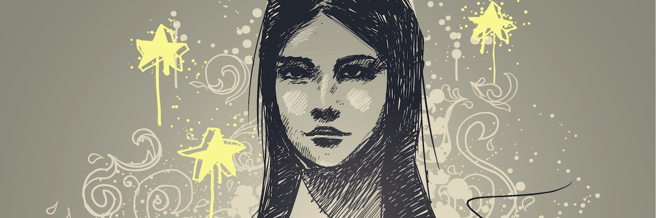 What My 'Good' and 'Bad' Days Look Like as Someone With BPD illustration of a girl