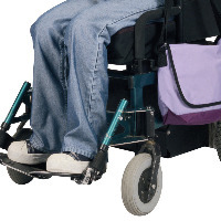 Woman in a wheelchair.