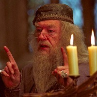 Dumbledore from Harry Potter movie