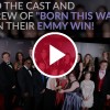 born this way cast behind red video play button