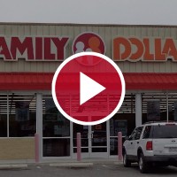 family dollar behind red video play button