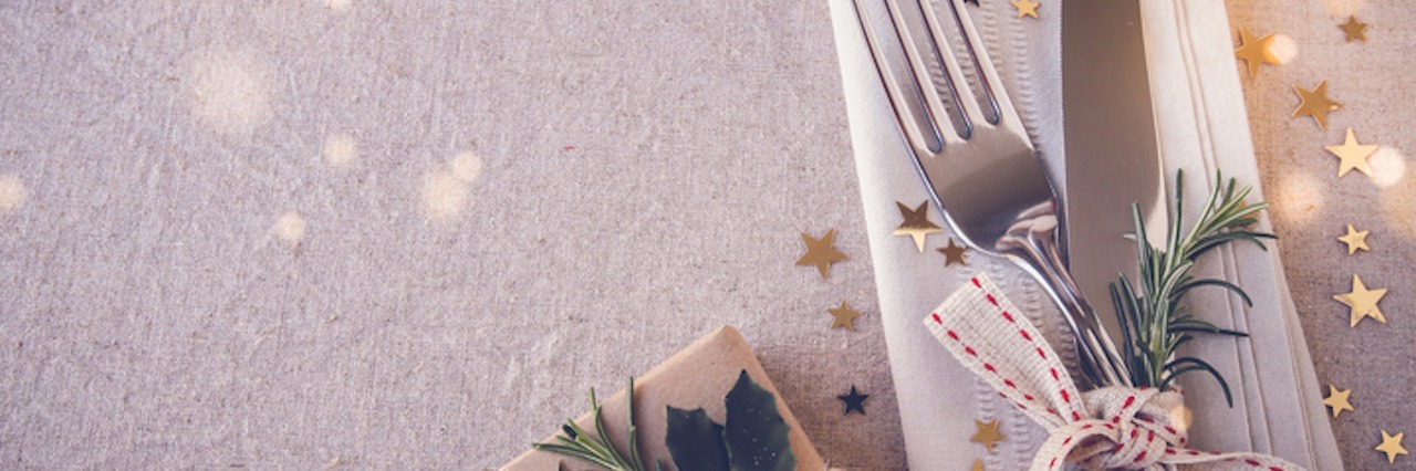 Christmas as Someone in Recovery From an Eating Disorder Christmas table place setting