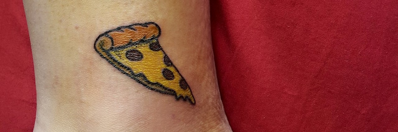 Why My Pizza Slice Tattoo Represents Suicide Prevention Awareness pizza slice tattoo