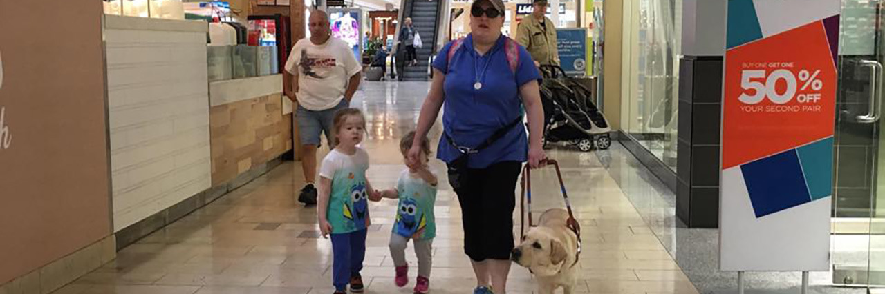 Thank You Note To My Guide Dog's Puppy Raisers Holly, Frances, and daughters.