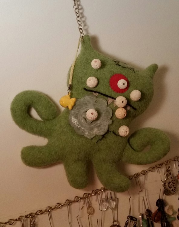 voodoo doll made from an Ugly Doll