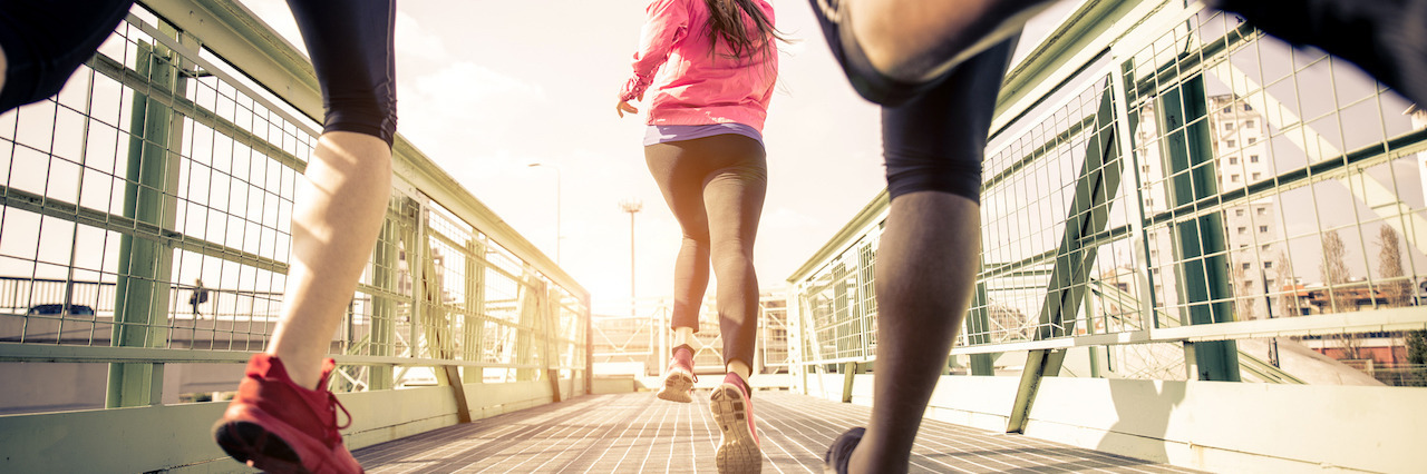 Why You Shouldn't Compare Mental Illnesses Three runners sprinting outdoors
