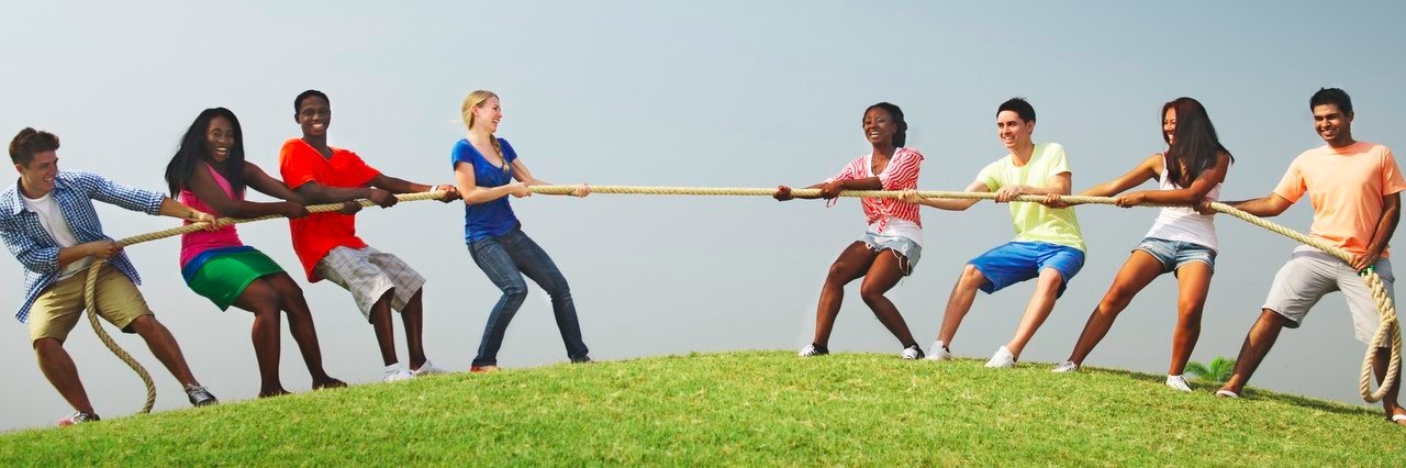 Please Don’t Turn Pain Into a Competition people playing tug of war