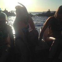 three women on a snorkeling trip
