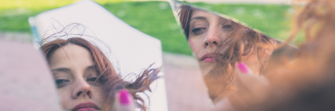 When You Don’t Think You Need Treatment for Your Eating Disorder Beautiful redhead girl with long hair and blue eyes looking at herself in a broken mirrorBeautiful redhead girl with long hair and blue eyes looking at her reflection in a broken mirror