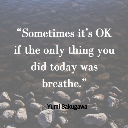 grief meme that says sometimes its ok if the only thing you did today was breathe
