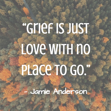 Image result for grief is just love with no place to go