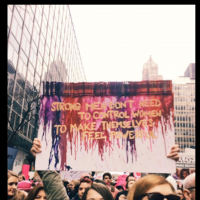 women's march sign