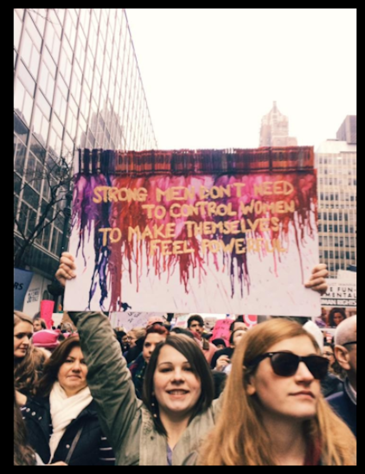 women's march sign