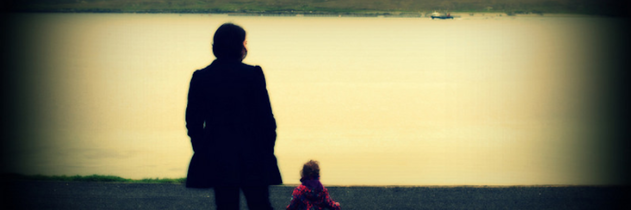 How My Children, Parents, Husband and Friends Helped My Depression mom and baby looking at water