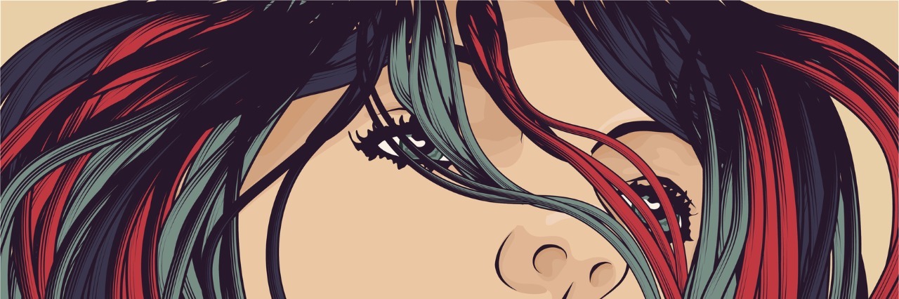 How It Actually Feels to Be in a Depressive 'Episode' Woman's face with detailed hair