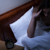 Woman having problems with sleep