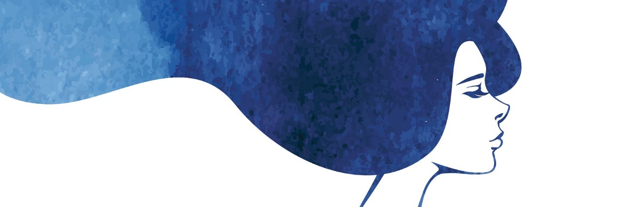 Should I Tell Others About My Bipolar Disorder Diagnosis? Watercolor Woman with Long Hair