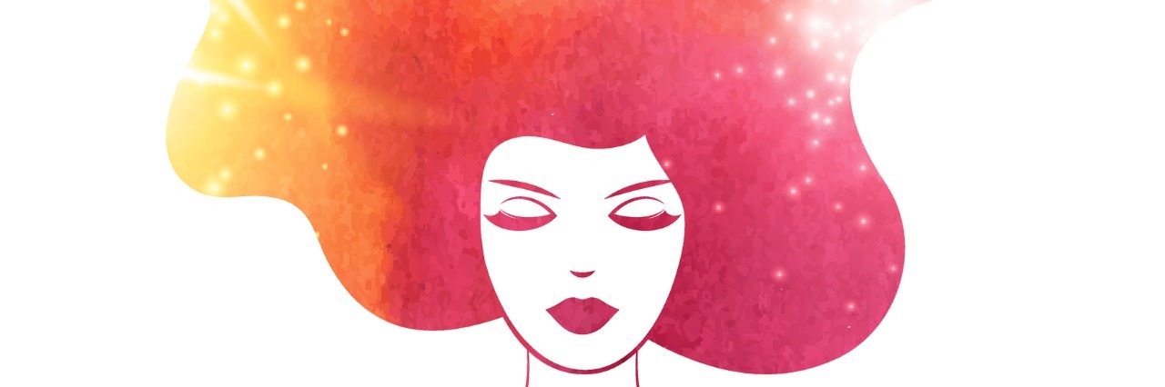 Why Saying 'You Look Healthy' Could Hurt Someone in Anorexia Recovery Watercolor Fashion Woman with Long Hair. Vector Illustration.