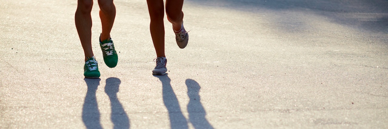 7 Ways Exercise Helped Me Work Through My Addiction Recovery shadows of two people running outdoors
