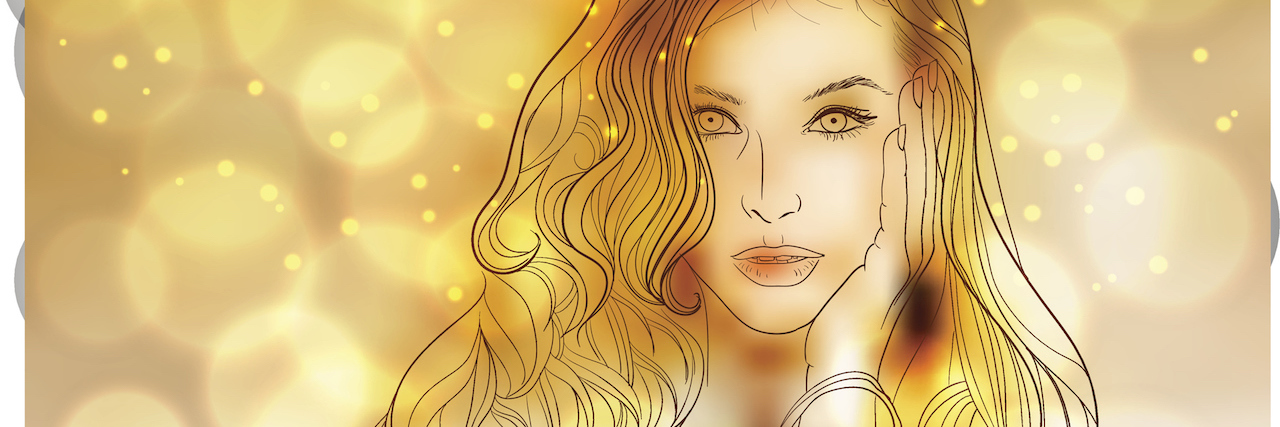 What It's Like Being a Student With Schizophrenia an illustration of a woman