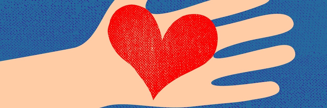 What to Know After a Self-Harm Relapse a heart on a hand