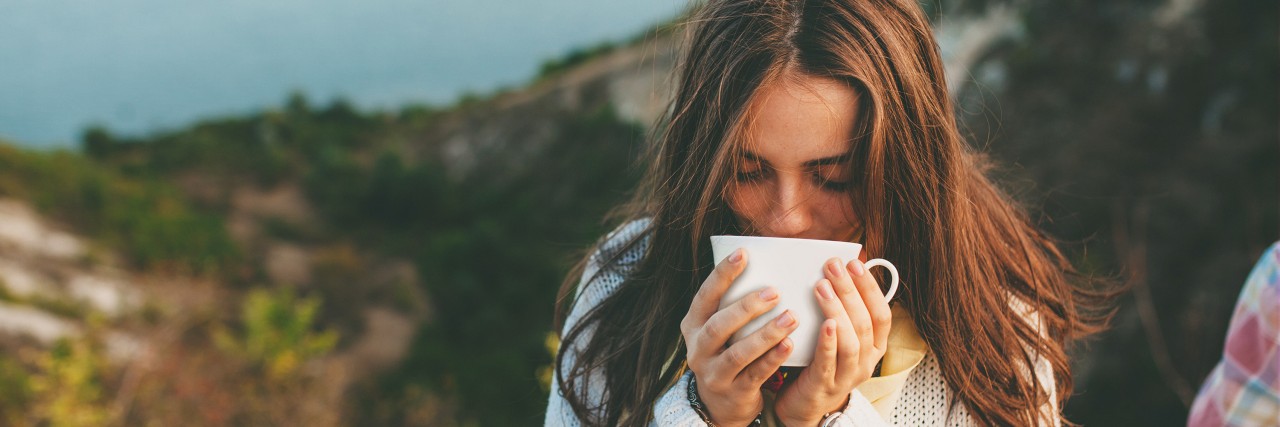 10 Truths About Turning 30 and Recovering From My Eating Disorder Teenage girl drinking coffee.