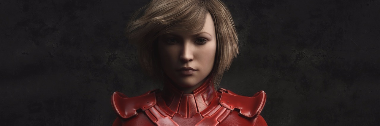 The Warrior Within I Call On to Fight Depression female warrior portrait