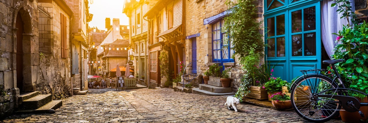 When Anxiety Follows You on Vacation an old town in Europe