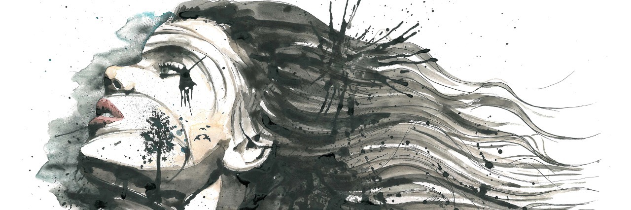 It Is Vital to Discuss Suicide and Mental Illness Openly watercolor woman image