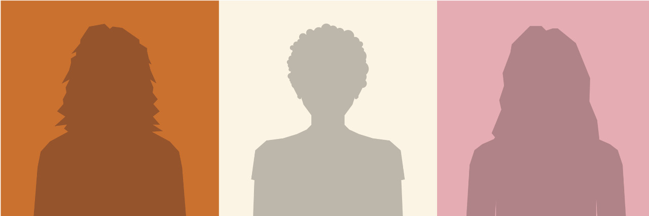 Being Autistic and Told I Could 'Pass for Normal' People silhouettes in various colors.
