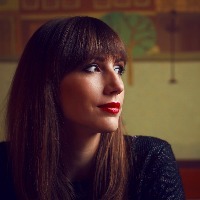 young woman looking to the side