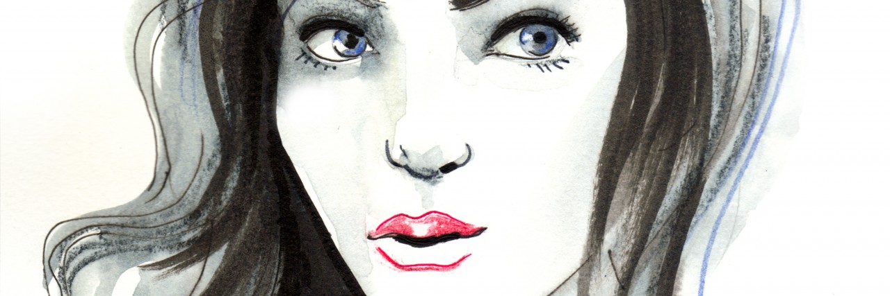 New Beginnings in Mental Health Recovery Hand drawn sketch of a beautiful woman