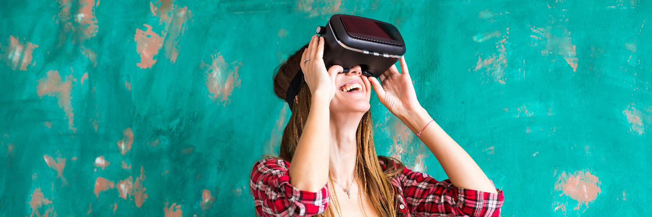 Epilepsy and Disability Accessibility in Virtual Reality Woman in virtual reality headset.