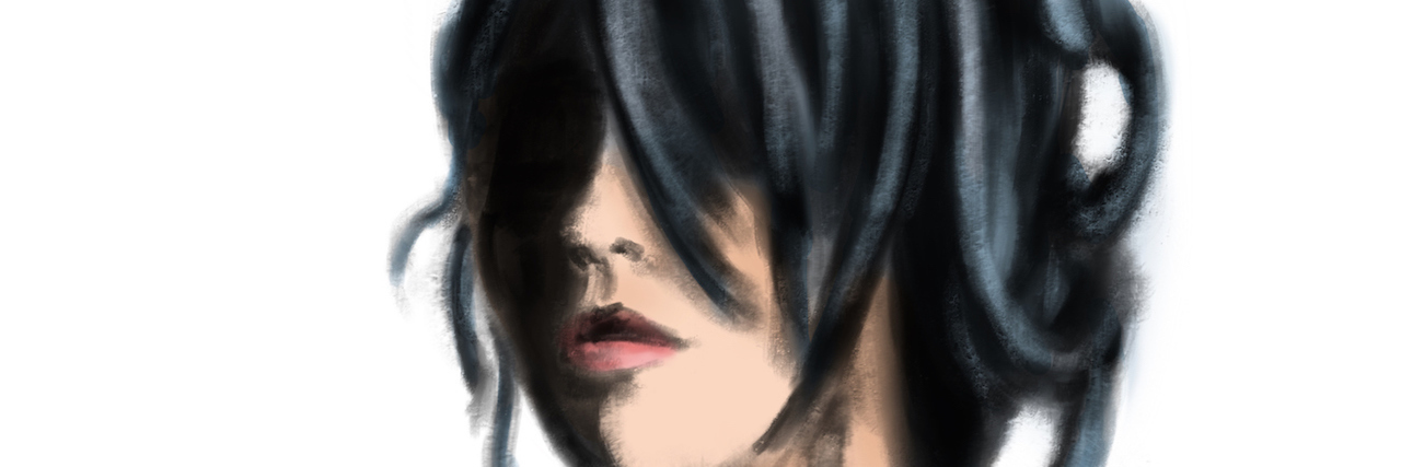 What It Feels Like to Lose the Will to Live Illustration of woman with hair covering her face
