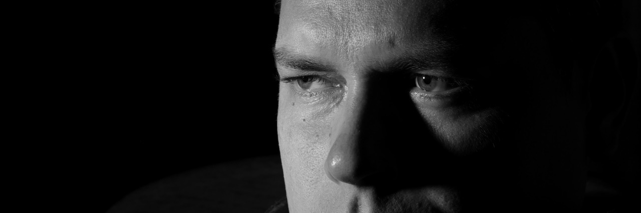 Learning to Live After My Suicide Attempt Portrait of young man monochrome