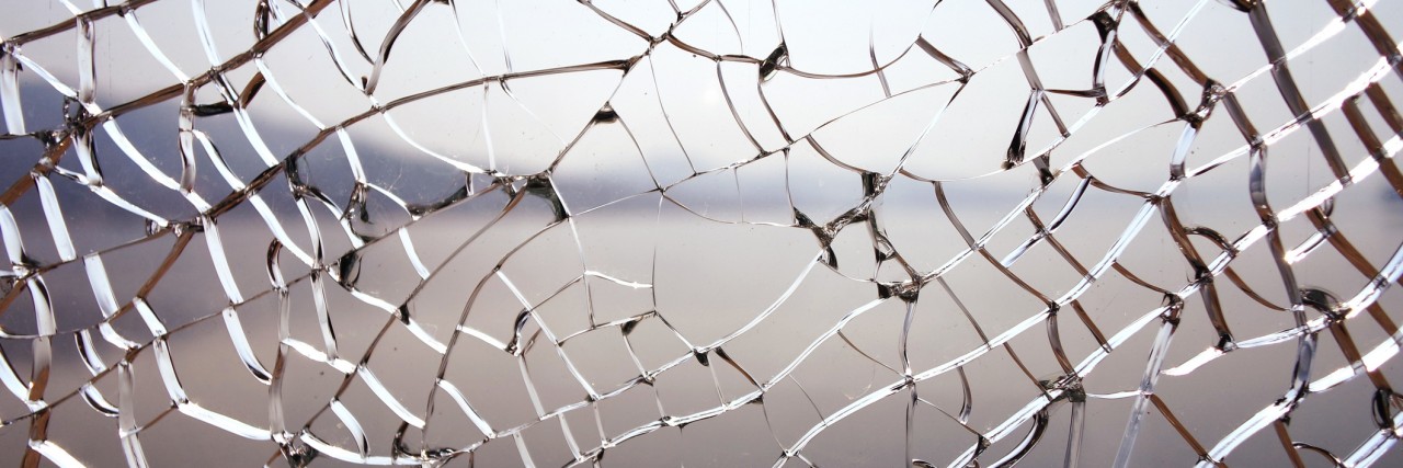 How Trauma Can Still Shatter Me Completely broken glass.