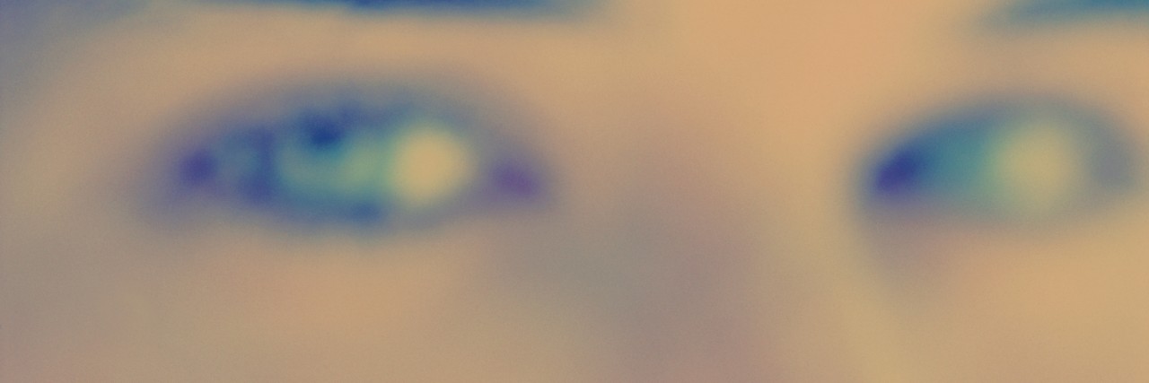 What Bipolar Disorder Sounds Like in My Head Close-up of woman's eyes